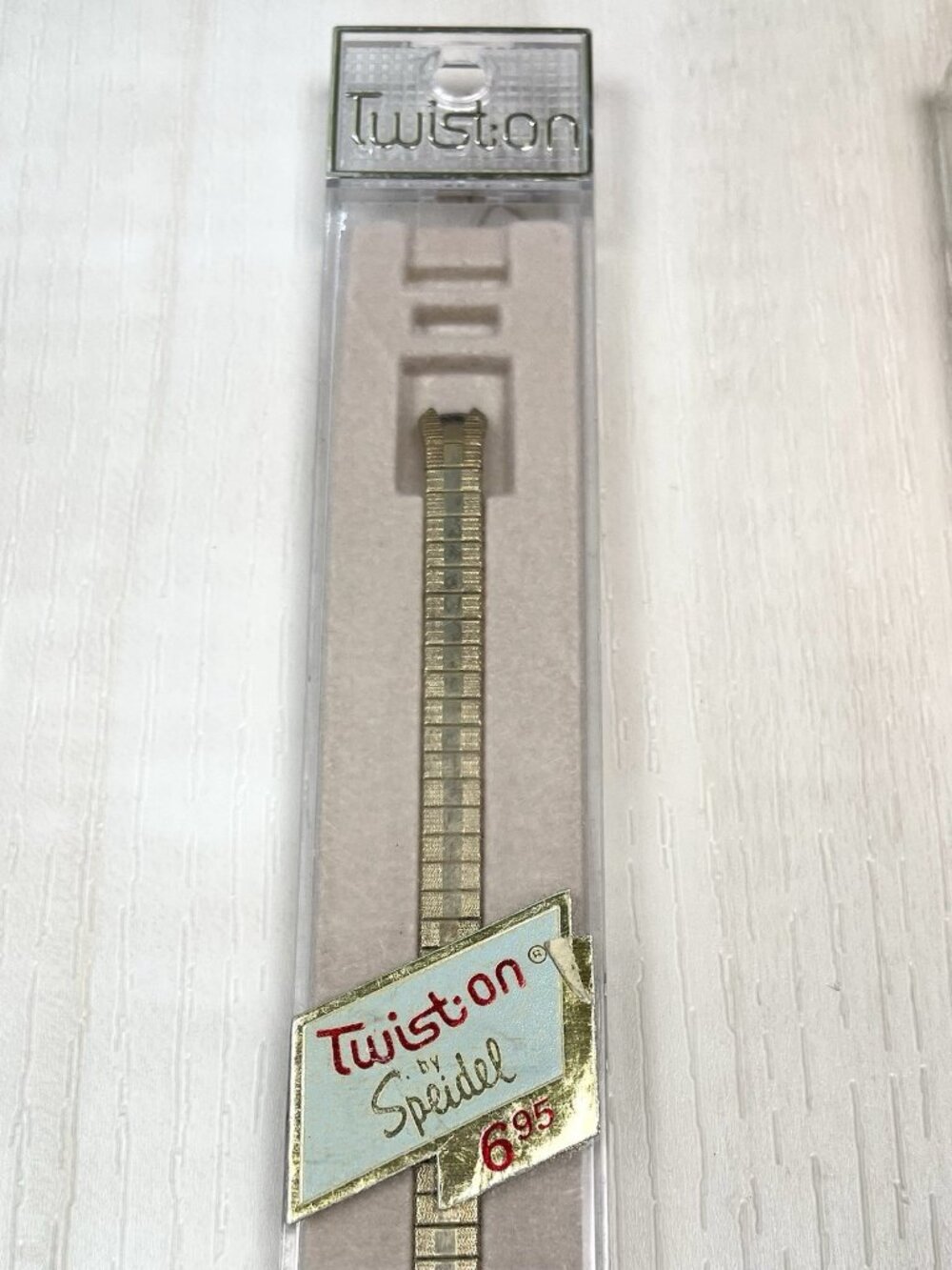 VTG Lot 2 Twist-on by SPEIDEL Ladies Stainless Steel 86 L Goldtone WATCH BANDS - Picture 2 of 4